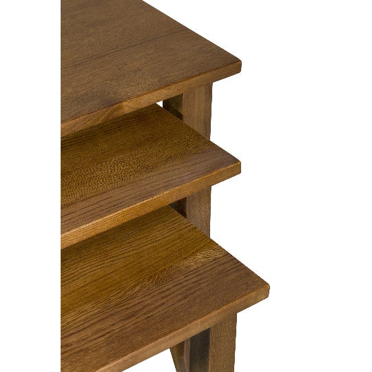 2020s Mission Oak Nesting Tables - Set of 3 - Micheal Cherry For Sale - Image 5 of 10