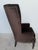 Pair Custom Mogul Los Angeles Espresso-Brown Velvet High-Back Wing Chairs For Sale In Greensboro - Image 6 of 16