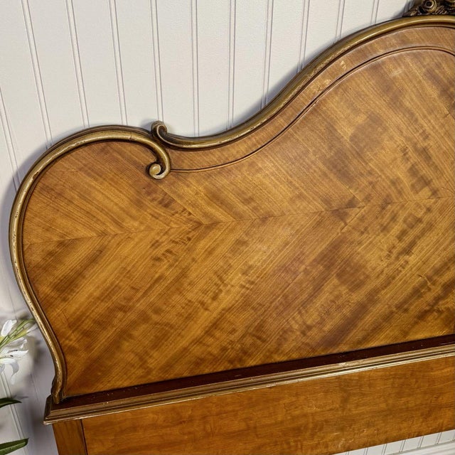 1930s Vintage Ca. 1930s French Provincial Full-Size Headboard For Sale - Image 5 of 7