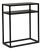Early 21st Century Poland Black Wood Side Table For Sale