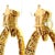 Vintage American 18k Gold 5 Carat Diamond Articulated Hoop Earrings, Pair For Sale - Image 12 of 14