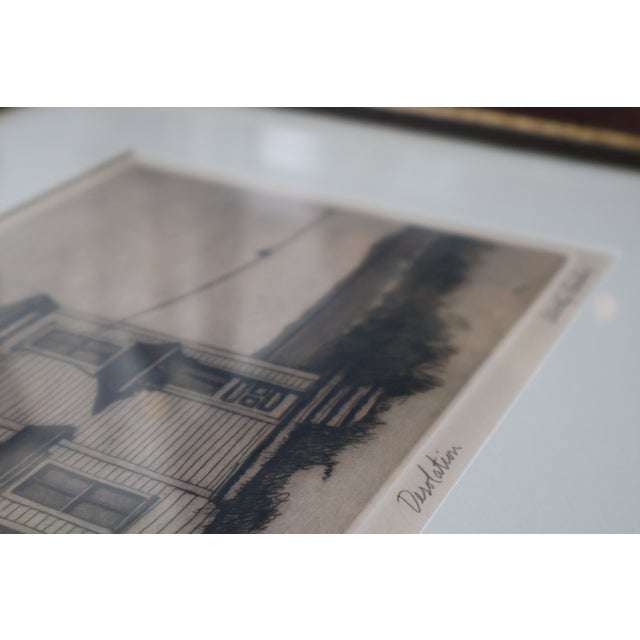 Woody Gruber “Desolation” Signed Limited-Edition Drypoint Etching 51/75 For Sale - Image 9 of 18
