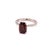 Silver Diamond Tourmaline Rubellite Ring 6.75 18k Gold 4.01 Tcw Women Certified For Sale - Image 8 of 15