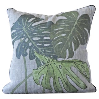 Philodendron Piccolo Cushion from GAIADIPAOLA For Sale