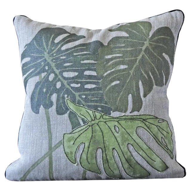 Philodendron Piccolo Cushion from GAIADIPAOLA For Sale