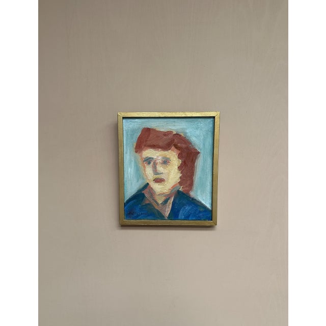 Bengt Delefors, Portrait, 1950s, Oil Painting on Canvas, Framed For Sale - Image 7 of 18