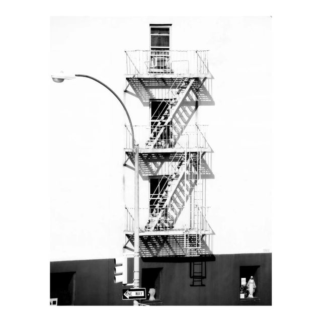 Fire Escape, Signed Oversize Silver Gelatin Print, 2013 For Sale