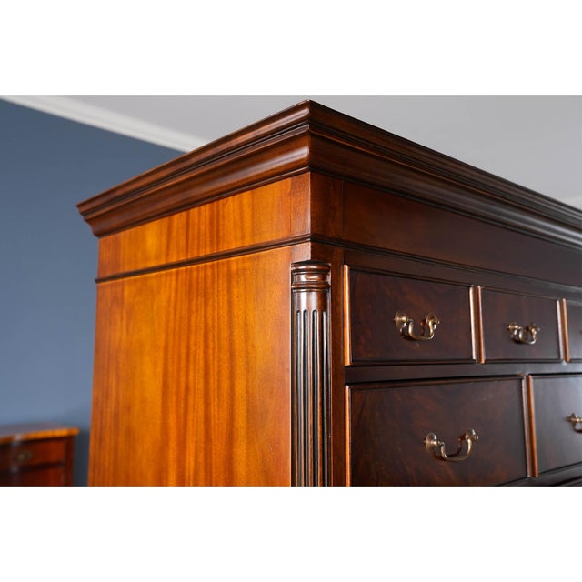 Chippendale Chippendale Mahogany Tall Chest by Niagara Furniture For Sale - Image 3 of 14
