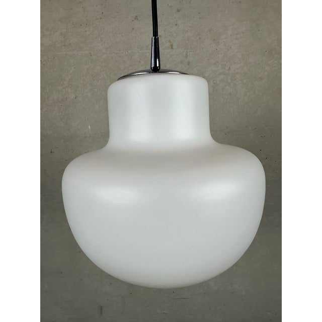 Vintage Opaline Mushroom Pendant Lamp from Peill & Putzler, 1970s For Sale - Image 9 of 9