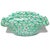 Mid 20th Century Murano Vintage Fratelli Toso Millefiori Green White Flower Mosaic Italian Art Glass Ruffle Edge Bowl For Sale - Image 5 of 8