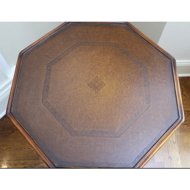 Vintage Theodore Alexander French Renaissance Octagonal Side Table With Barley Twist Legs For Sale In New York - Image 6 of 12