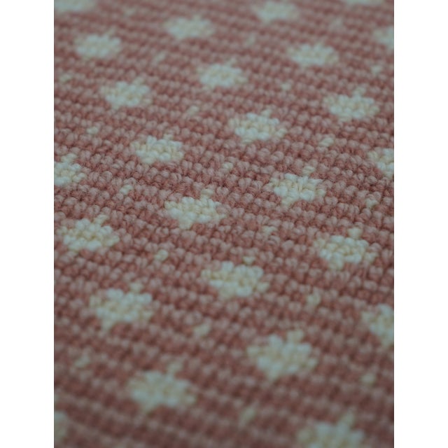 Large Approx. 12 X 16 Woven Wool Area Rug Peach Colored For Sale In Philadelphia - Image 6 of 9