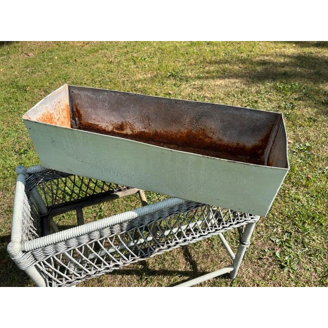 Antique Wicker Plant Stand For Sale - Image 11 of 12
