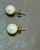 8 MM White Akoya Aaa Pearl Stud Earrings 14 K Yellow Gold For Sale In New York - Image 6 of 8