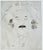 Albert Einstein portrait, "A E", a black and white collotype print by Lilya Vorobey (American, 21st C). Unsigned. From a...