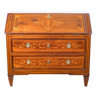 Louis XVI Inlaid Walnut Secretaire, 1700s For Sale