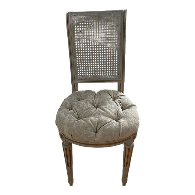 Antique French Cane Back Chair For Sale