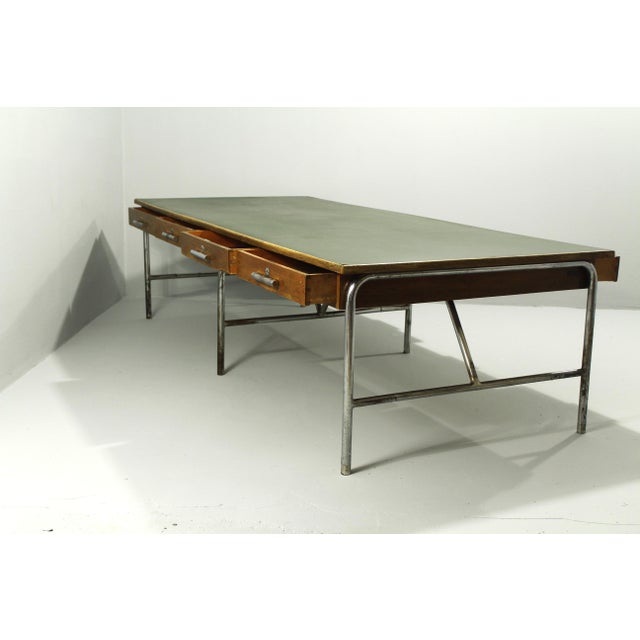 1930s Vintage Bauhaus Desk in Oak, 1930s For Sale - Image 5 of 18