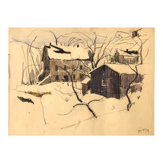 1939 Norman Kent Rural Drawing For Sale