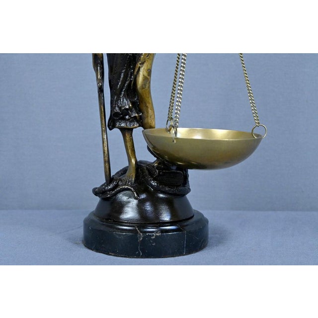 After C. Franchomme, Allegory of Justice, Early 20th Century, Bronze For Sale - Image 9 of 18