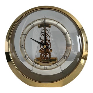 1990s Contemporary Seiko Skeleton Clock For Sale