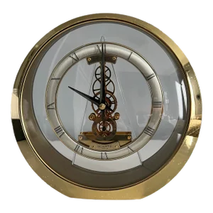 1990s Contemporary Seiko Skeleton Clock