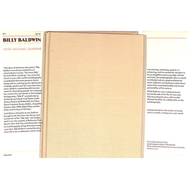 Traditional "Billy Baldwin an Autobiography" 1985 Baldwin, Billy For Sale - Image 3 of 11