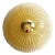 Venetian Lens Amber Graniglia Murano Glass Flush Mount by Simoeng for Simoeng For Sale