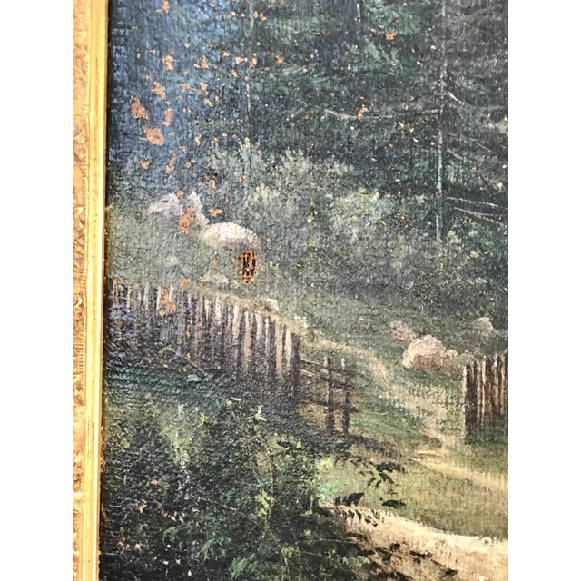 European School, Rural Landscape, 1800s, Oil on Canvas, Framed For Sale - Image 4 of 9