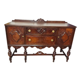 Vintage Mahogany Server Credenza For Sale