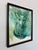 Figurative Earnest Eyes by Chris Hong | Watercolour on paper of a cat with green eyes For Sale - Image 3 of 4