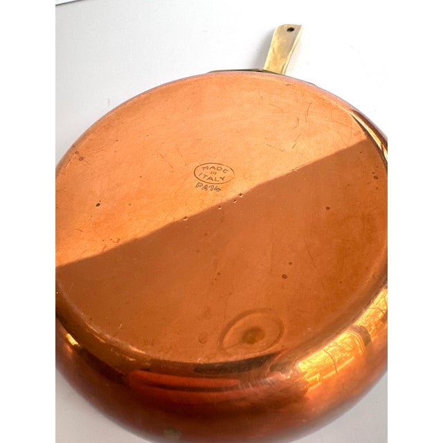 Italian Vintage Italian Copper Sauce Pan For Sale - Image 3 of 3