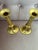A lovely pair of vintage solid brass candlesticks. A timeless and versatile accent, perfect for traditional, eclectic, or...