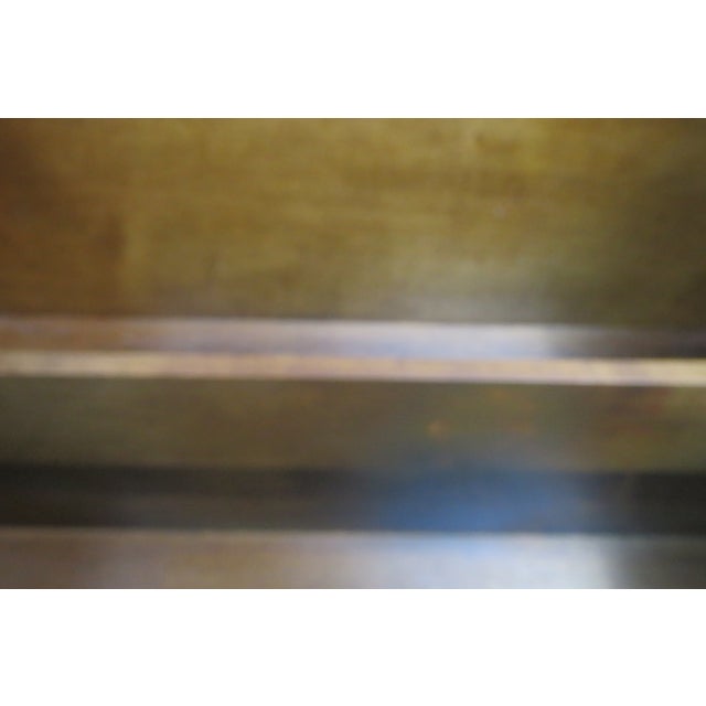 Brown Late 20th Century Chinoiserie Chin Hua Hollywood Regency Serving Table Buffet Lacquered 6187 For Sale - Image 8 of 16