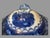 Ceramic Antique English Watteau Flow Blue Porcelain Covered Serving Dish Tureen For Sale - Image 7 of 12