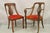 Neoclassical Mid 20th Century Italian Neoclassical Plume Carved Walnut Saber Leg Dining Chairs - Set of 6 For Sale - Image 3 of 12