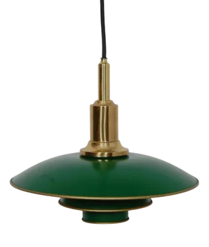Green PH 3/2 Pendant by Poul Henningsen, 1990s