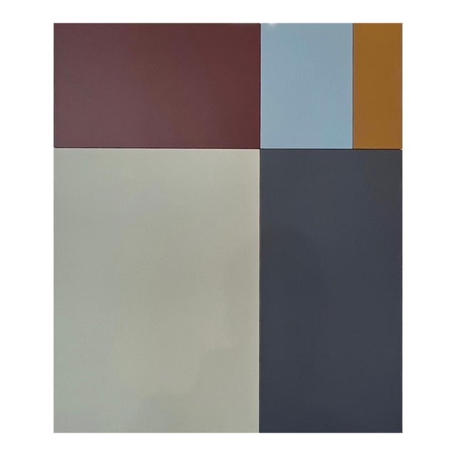 William Finlayson Jr. Acrylic on Wood Assemblage Titled: "A.B.C. 5” 2024 For Sale