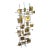 Mid-Century Brutalist Brass Paneled Wall Sculpture in the Style of Williem Degroot For Sale