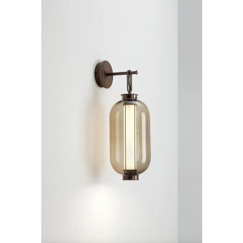 Bai a Ba Ba Bronze-Amber Glass Diffuser Wall Lamp by Neri and Hu for Parachilna For Sale - Image 4 of 11