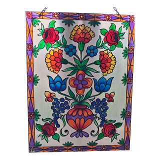 Art Nouveau Stained Glass and Lead, 1900 For Sale