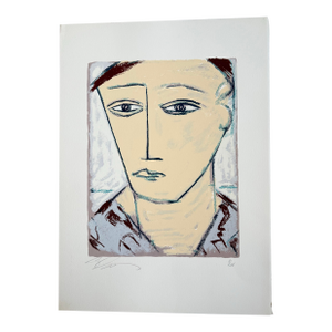 1991 E. J. Gold Serigraph Print “Faces of War” Series #5