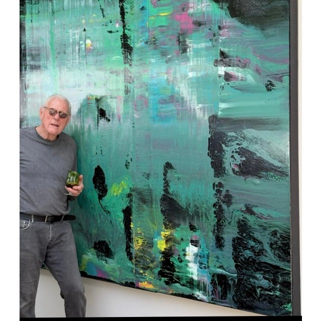 This is an exceptionally rare offering for several reasons. First — This monumental abstract painting was created by the...