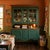 This charming Vintage Green Hutch features a rich forest green painted finish beautifully contrasted by warm natural wood...