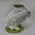 Mid Century Italian Large White Majolica Ceramic Bunny Rabbit Statue For Sale - Image 4 of 10