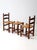 Antique Rush Seat Chairs and Stool Set For Sale - Image 4 of 12