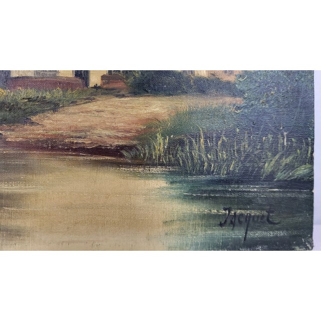 Jacquet, Landscape, 1890s-1910s, Oil on Canvas For Sale - Image 3 of 8