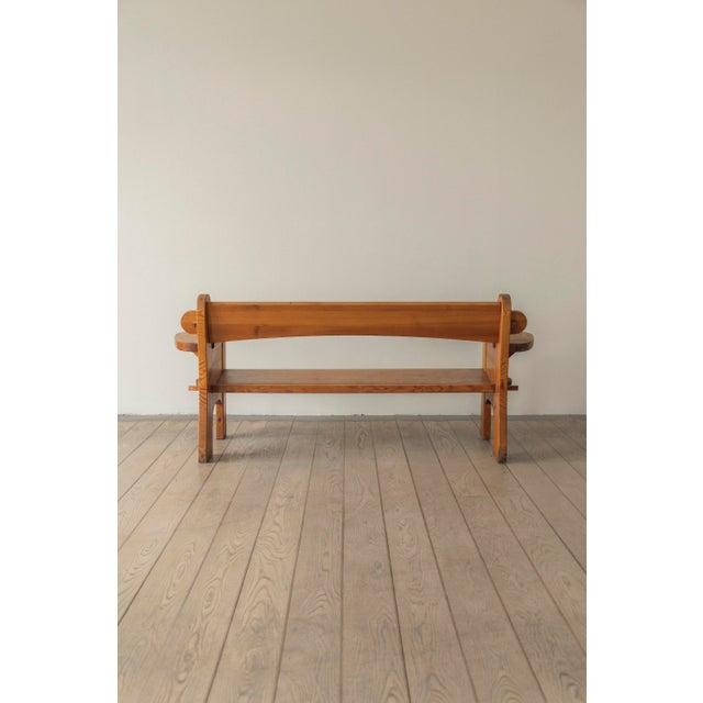 Pine Bench by David Rosén, 1940s For Sale - Image 4 of 6