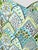 Blue Schumacher Albizia Embroidery Fabric / Blue & Green Pillow Pair For Sale - Image 8 of 11