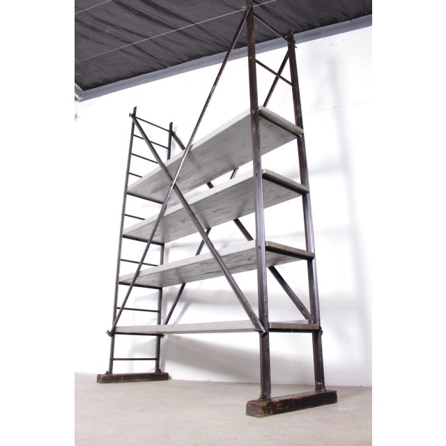 Mid-Century Modern Industrial Scaffolding Shelves from Tubesca, 1950s For Sale - Image 3 of 10